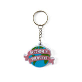 Beste moeder in de Dunya sleutelhanger, uniek cadeau voor moeders, Dunya sleutelhanger